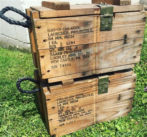 metal army box|military surplus wooden rifle crates.